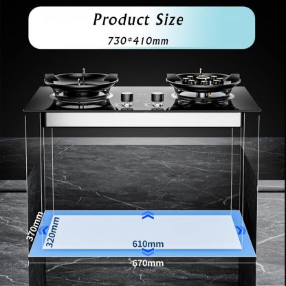 Gas Stove, with 2 Burners, 5.2KW with Timer Function