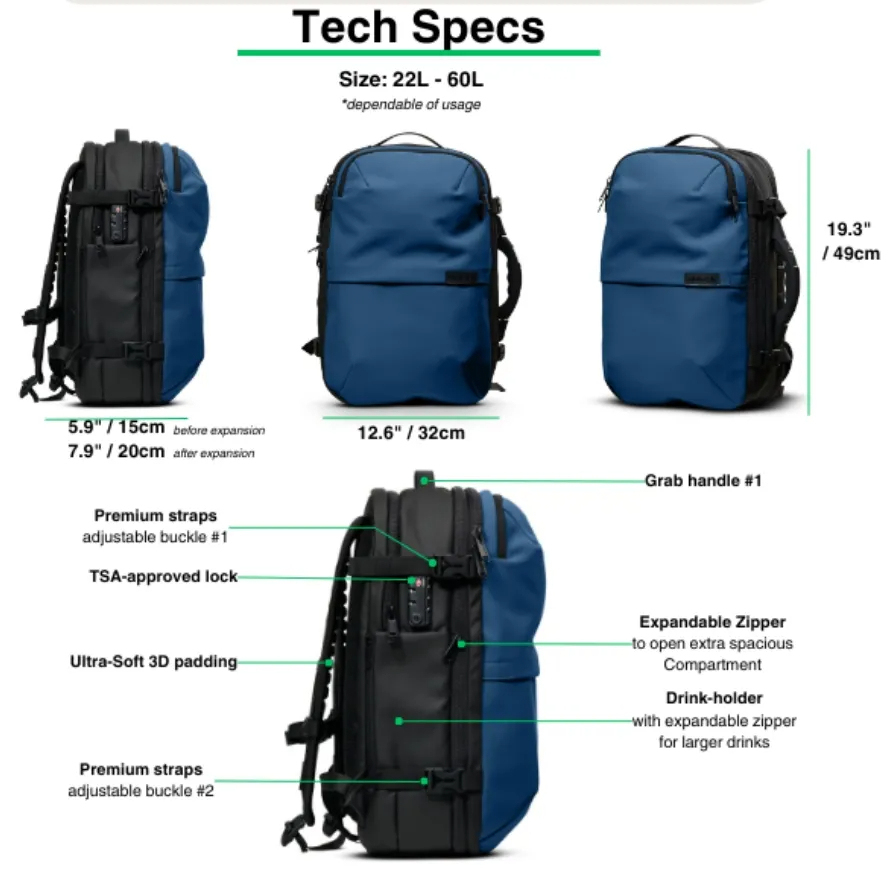 🌈LAST DAY 49% OFF🌈💝The best Backpack for travel