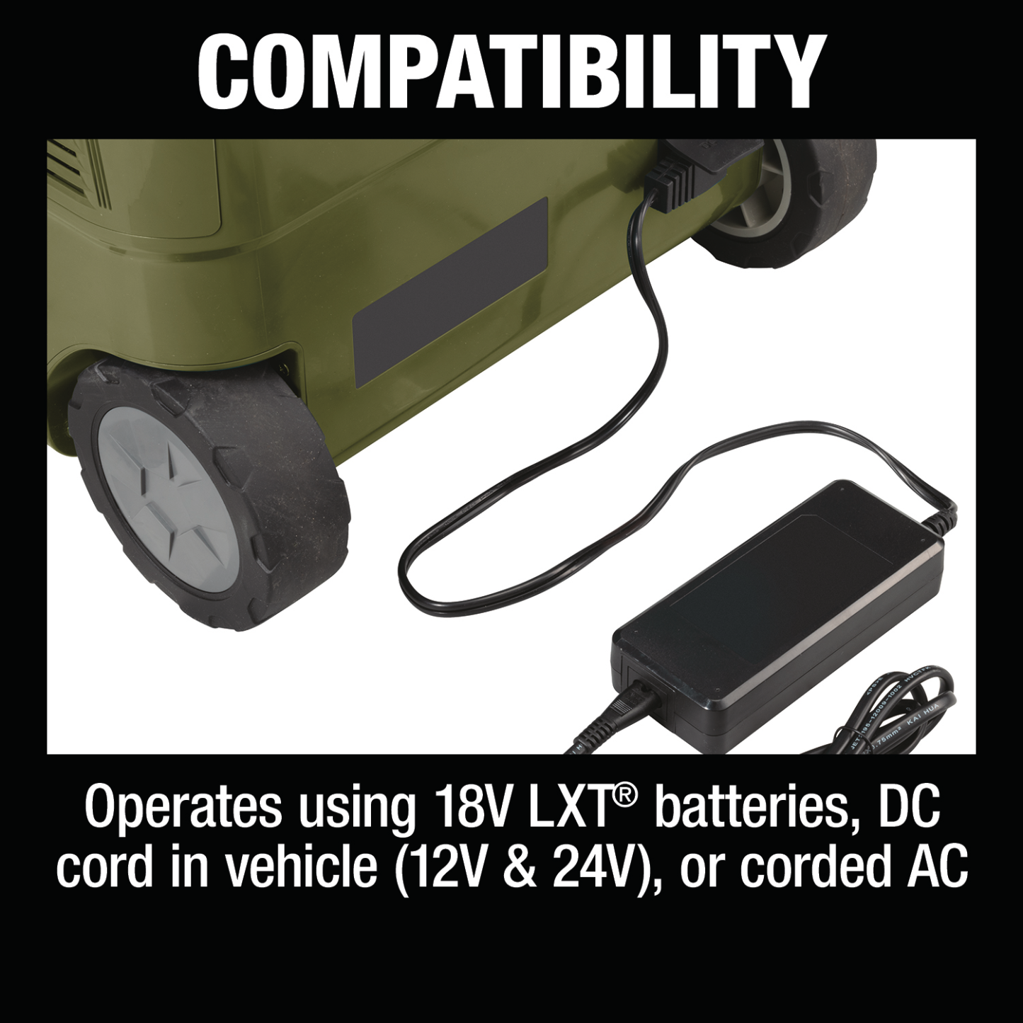Outdoor Adventure® 18V X2 LXT®, 12V/24V DC Auto, and AC Cooler/Warmer