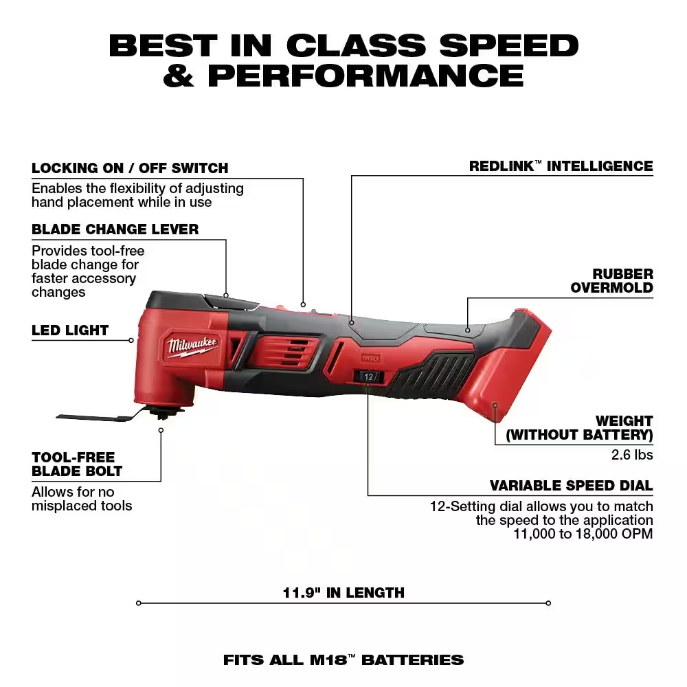 M18 18V Lithium-Ion Cordless Combo Tool Kit