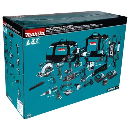 Makita XT1501 18V LXT® Lithium-Ion Cordless 15-Pc. Combo Kit