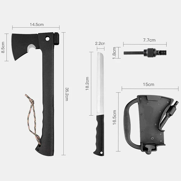 🪓 Multipurpose Survival Tomahawk 🌲—Tough Tool for Wilderness & Emergencies! 🔥