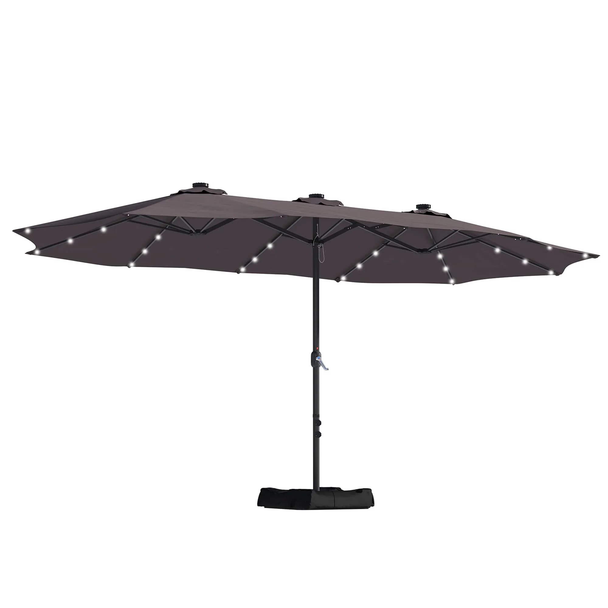 🏖️ 15ft Rectangular Patio Umbrella 🌦️—Double-Sided, Sturdy Steel, Free Shipping Included! Ideal for Outdoor Gatherings! 🎉