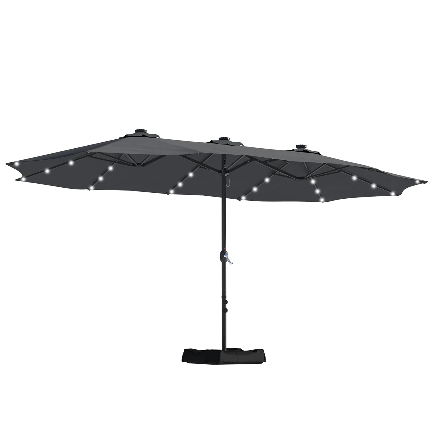 🏖️ 15ft Rectangular Patio Umbrella 🌦️—Double-Sided, Sturdy Steel, Free Shipping Included! Ideal for Outdoor Gatherings! 🎉