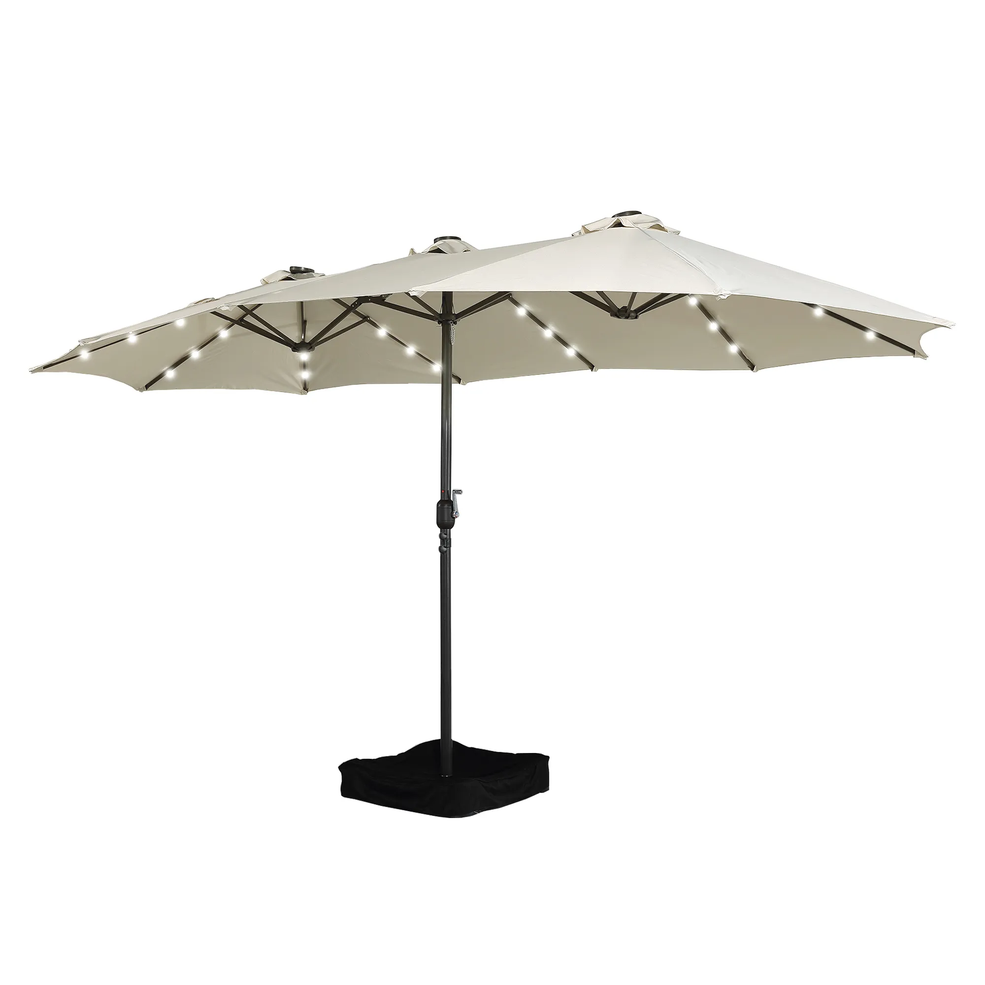 🏖️ 15ft Rectangular Patio Umbrella 🌦️—Double-Sided, Sturdy Steel, Free Shipping Included! Ideal for Outdoor Gatherings! 🎉