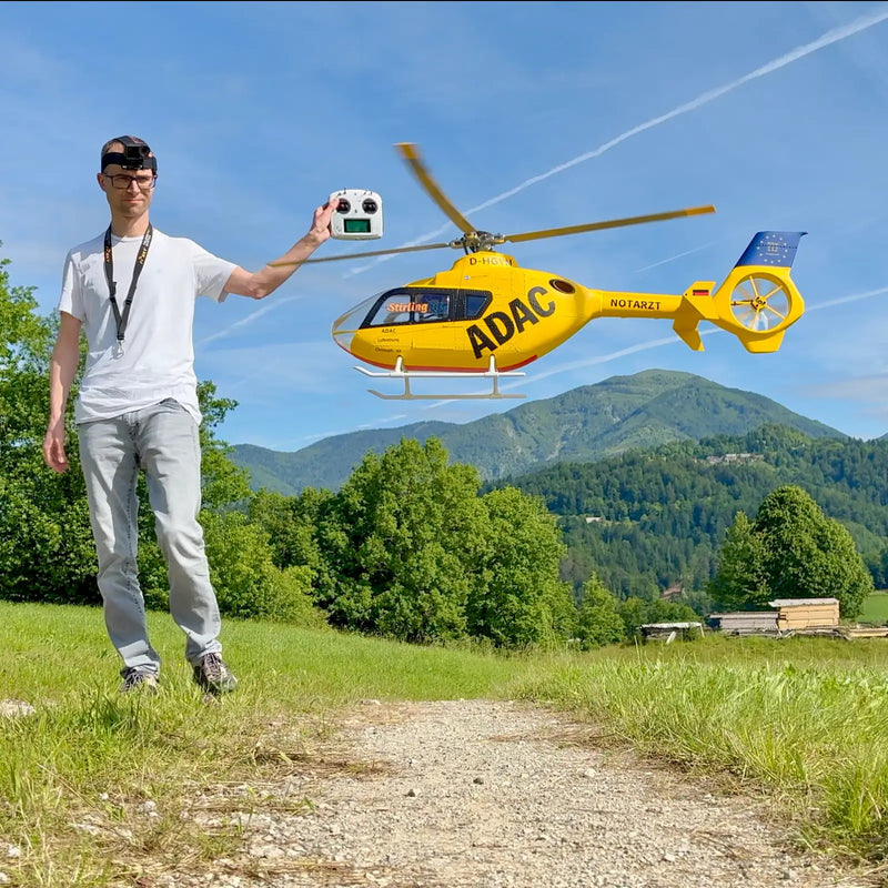 🚁FLYWING EC135 470 Class RC Helicopter ADAC 6CH 2.4G with H1 Flight Controller & GPS