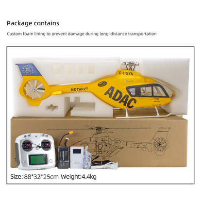 🚁FLYWING EC135 470 Class RC Helicopter ADAC 6CH 2.4G with H1 Flight Controller & GPS