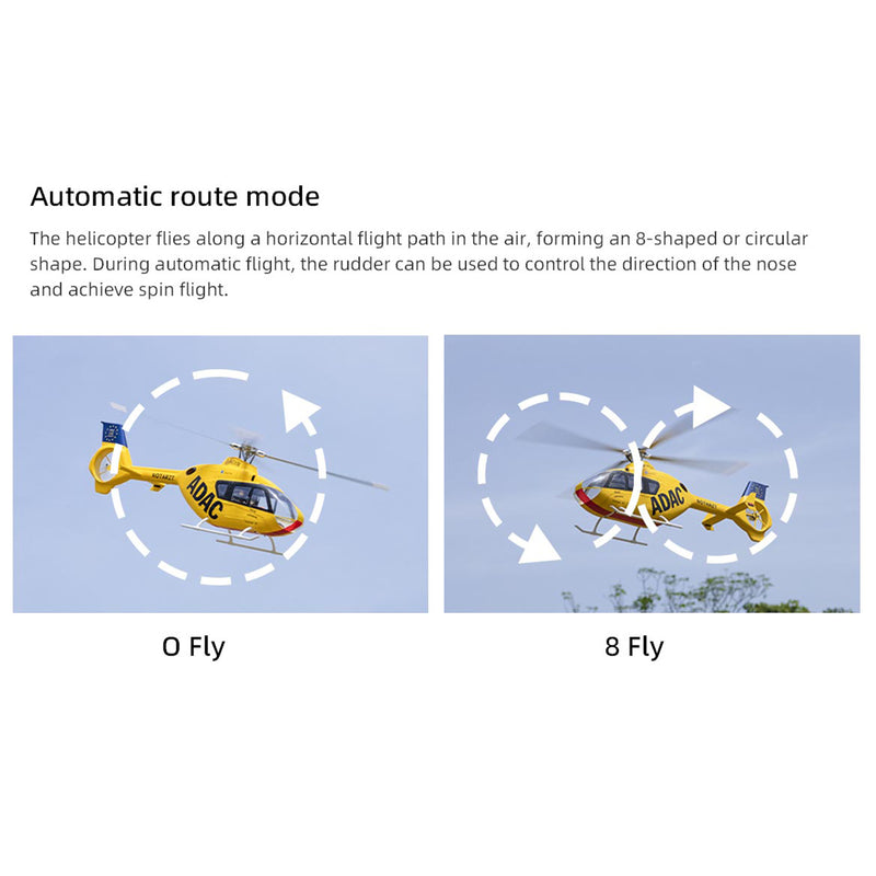 🚁FLYWING EC135 470 Class RC Helicopter ADAC 6CH 2.4G with H1 Flight Controller & GPS