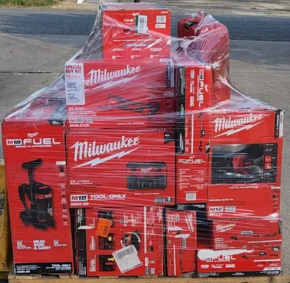 💥Stock is running low！！💥 MIXED TOOLS PALLET – LOT ID: 241005 – Untested Customer Return