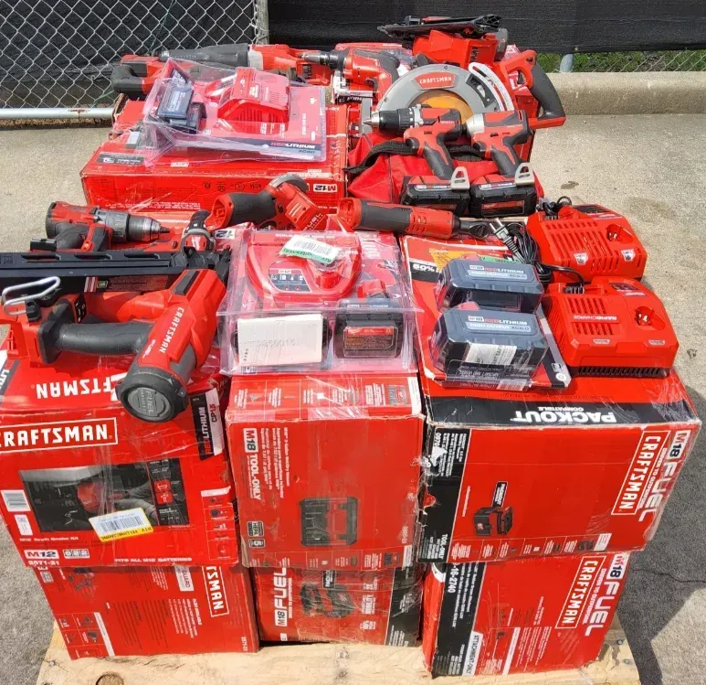💥Stock is running low！！💥 MIXED TOOLS PALLET – LOT ID: 241005 – Untested Customer Return