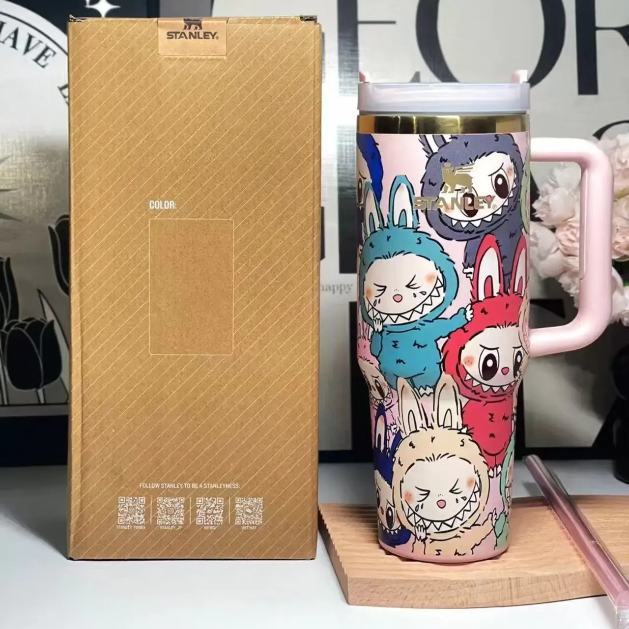 40oz Cartoon Labubu Tumbler