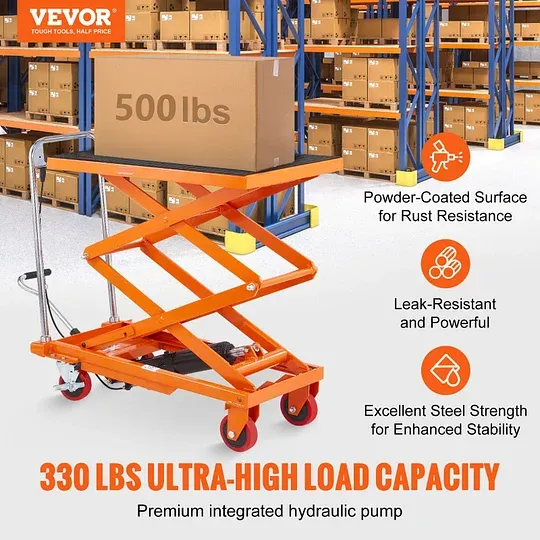 Hydraulic Lift Table Cart