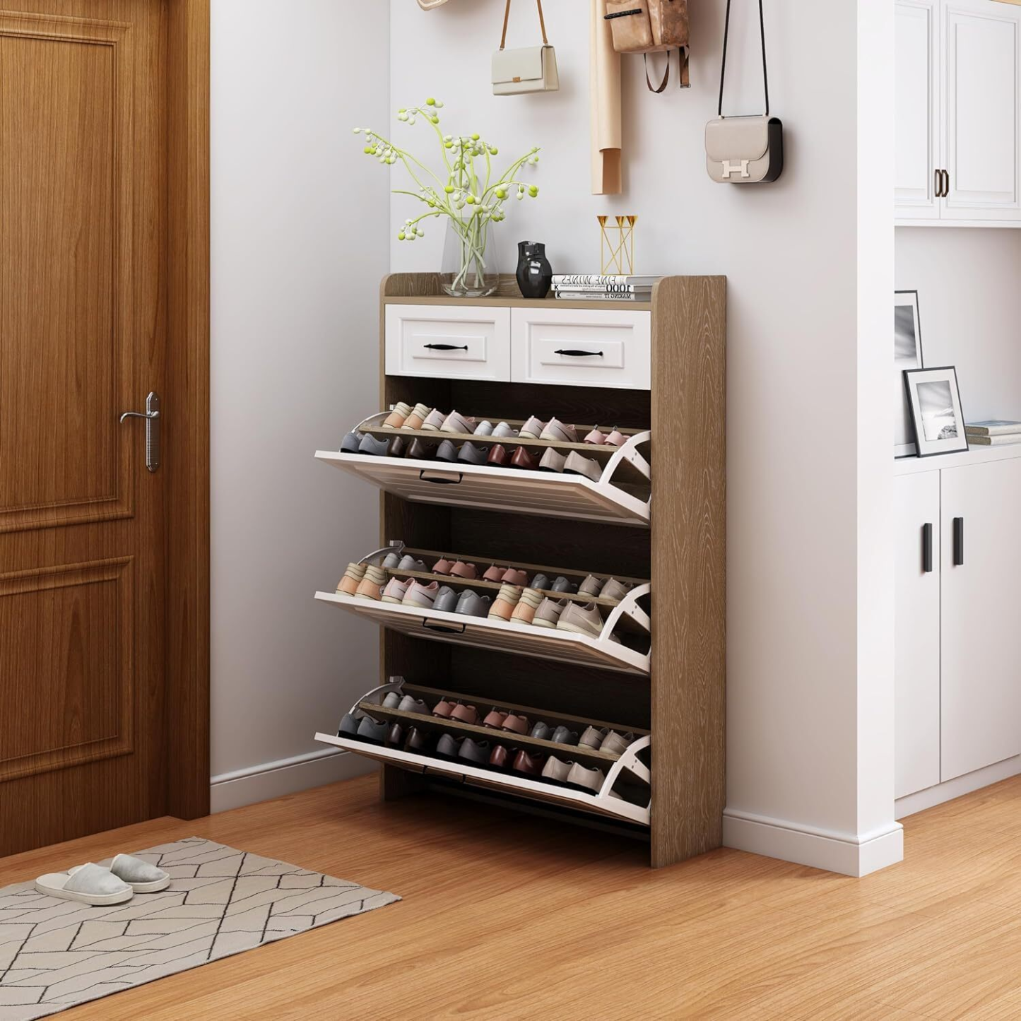 💥Clearance sale 🔥Wall Hidden Shoe Cabinet