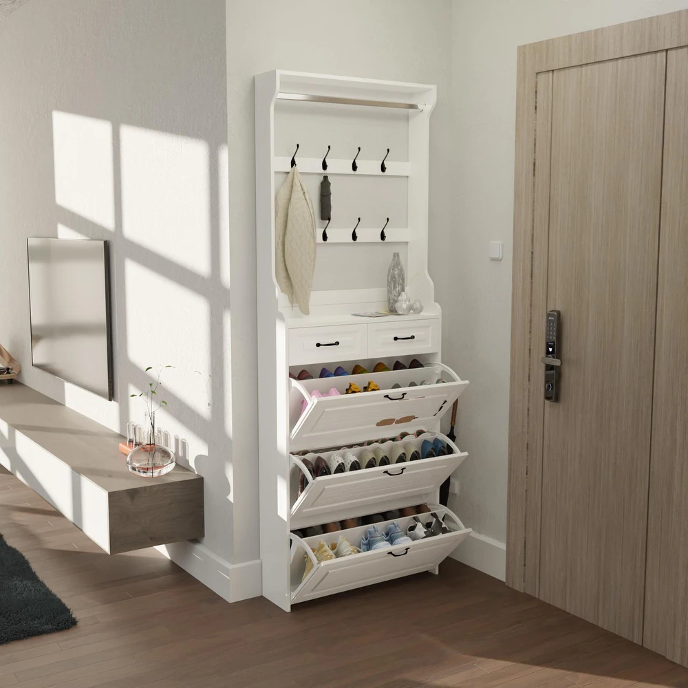 💥Clearance sale 🔥Wall Hidden Shoe Cabinet