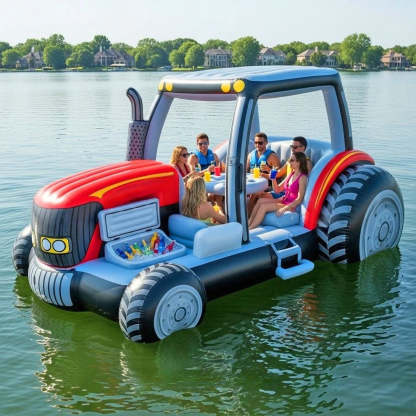 Inflatable Tractor Lake Floats