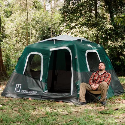🔥2-Step Cabin Tent⛺Easiest, Fastest 1-Person Setup Inflatable Cabin Tent