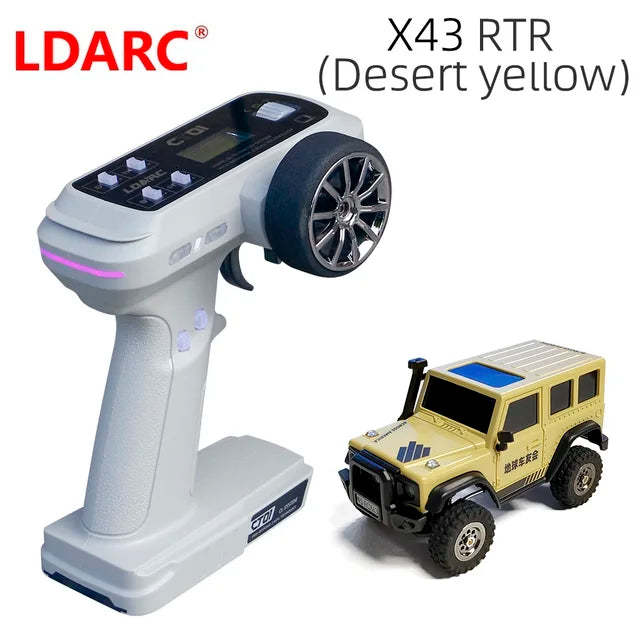 🚗LDARC X43 RTR/BNR 1/43 Crawler turbo RC car 4WD