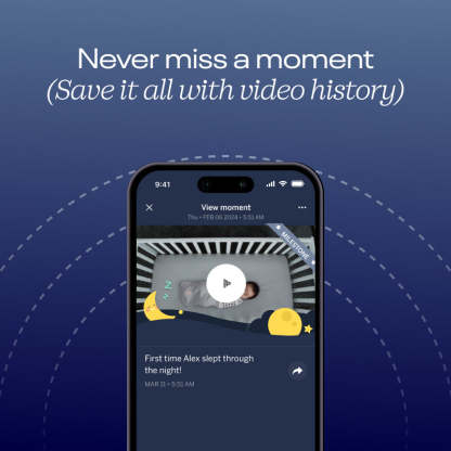never miss a moment (save it all with video history) - showing milestone