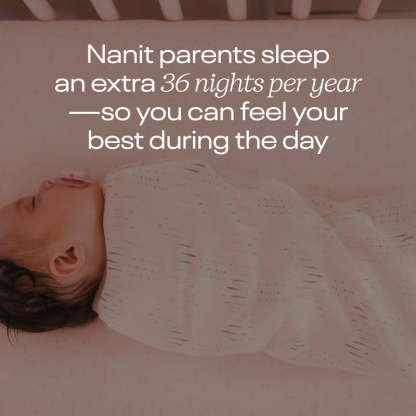 nanit parents sleep an extra 36 nights per year—so you can feel your best during the day