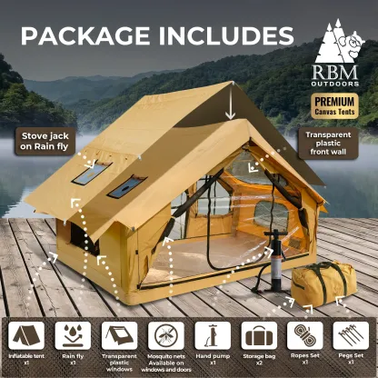 ⛺️RBM Inflatable tent Panda Medium for 1-4 person