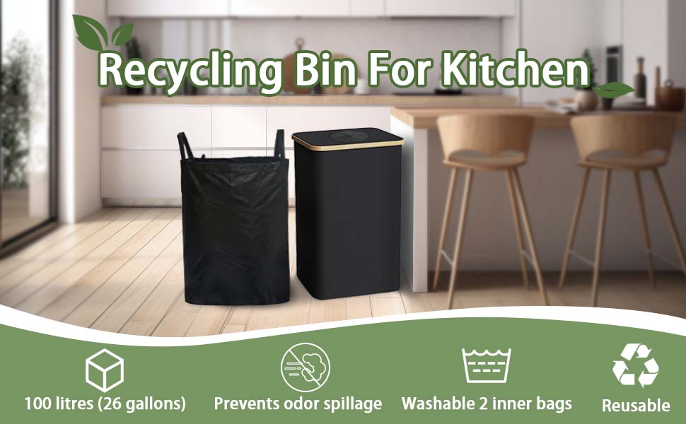 recycle bins for kitchen