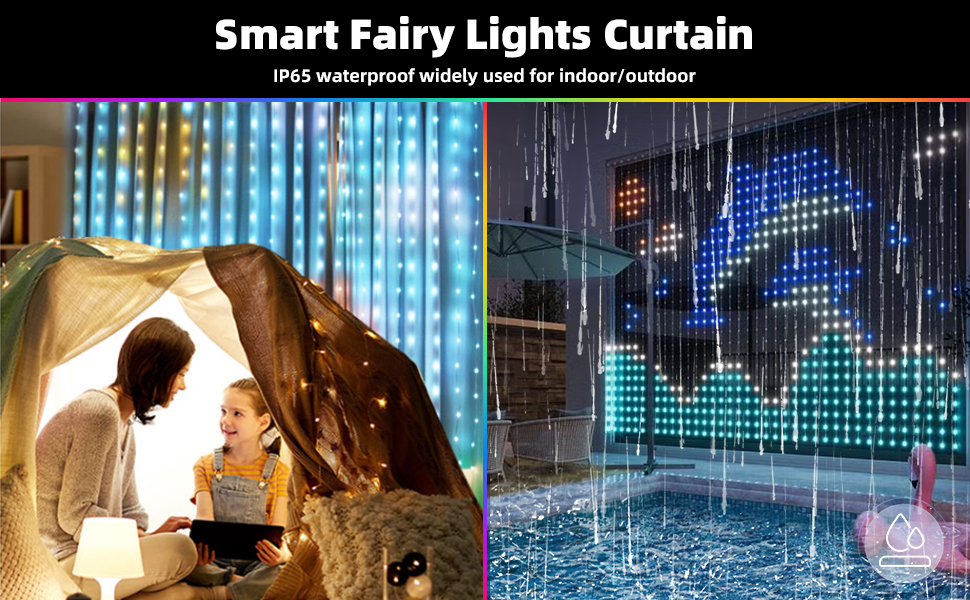curtain fairy lights 2m x 2m