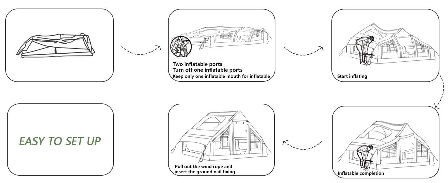 inflatable tent