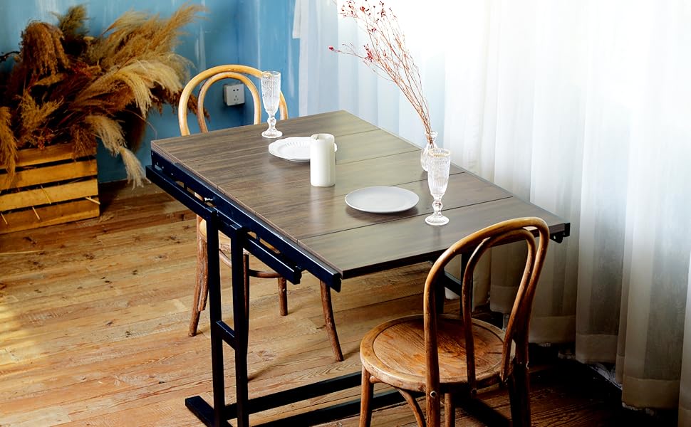 Convertible dining table