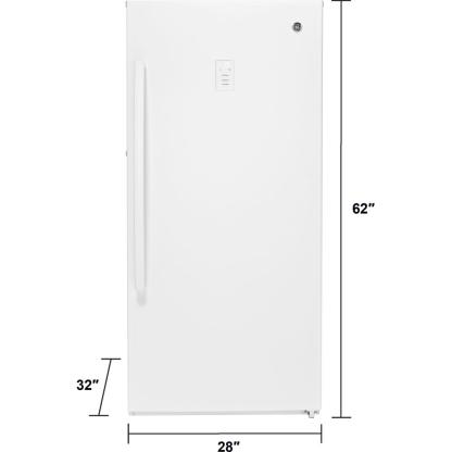 GE® 14.1 Cu. Ft. Frost-Free Garage Ready Upright Freezer