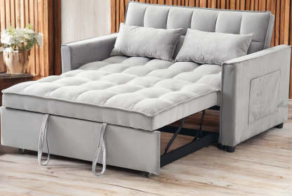 🛋3-in-1-Sofabett aus Samt