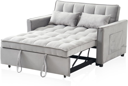 🛋3-in-1-Sofabett aus Samt