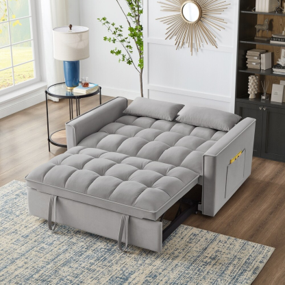 🛋3-in-1-Sofabett aus Samt