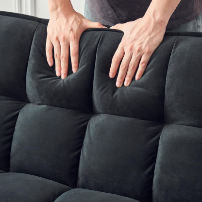 🛋3-in-1-Sofabett aus Samt