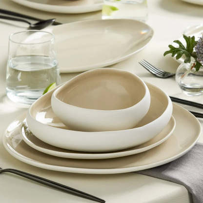 🔥Aurora Luxe 12-Person Dinner Set, 59-Piece Ensemble