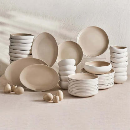 🔥Aurora Luxe 12-Person Dinner Set, 59-Piece Ensemble