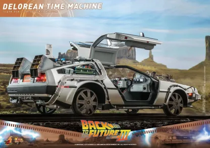 🚘Movie Masterpiece Back to the Future PART3 Delorean Time Machine 1/6 Scale Model