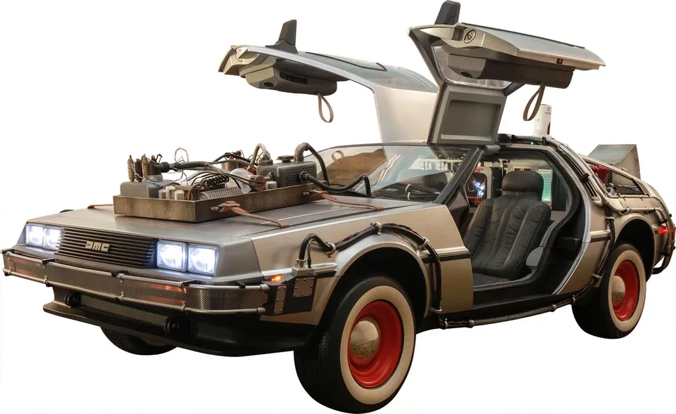 🚘Movie Masterpiece Back to the Future PART3 Delorean Time Machine 1/6 Scale Model