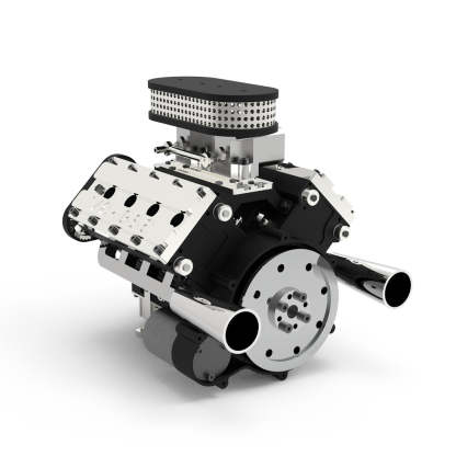 ENJOMOR V8 78CC GS-V8 Working Scale Model Engine Gas DOHC 4 Stroke Water-cooled Pre-Order - stirlingkit
