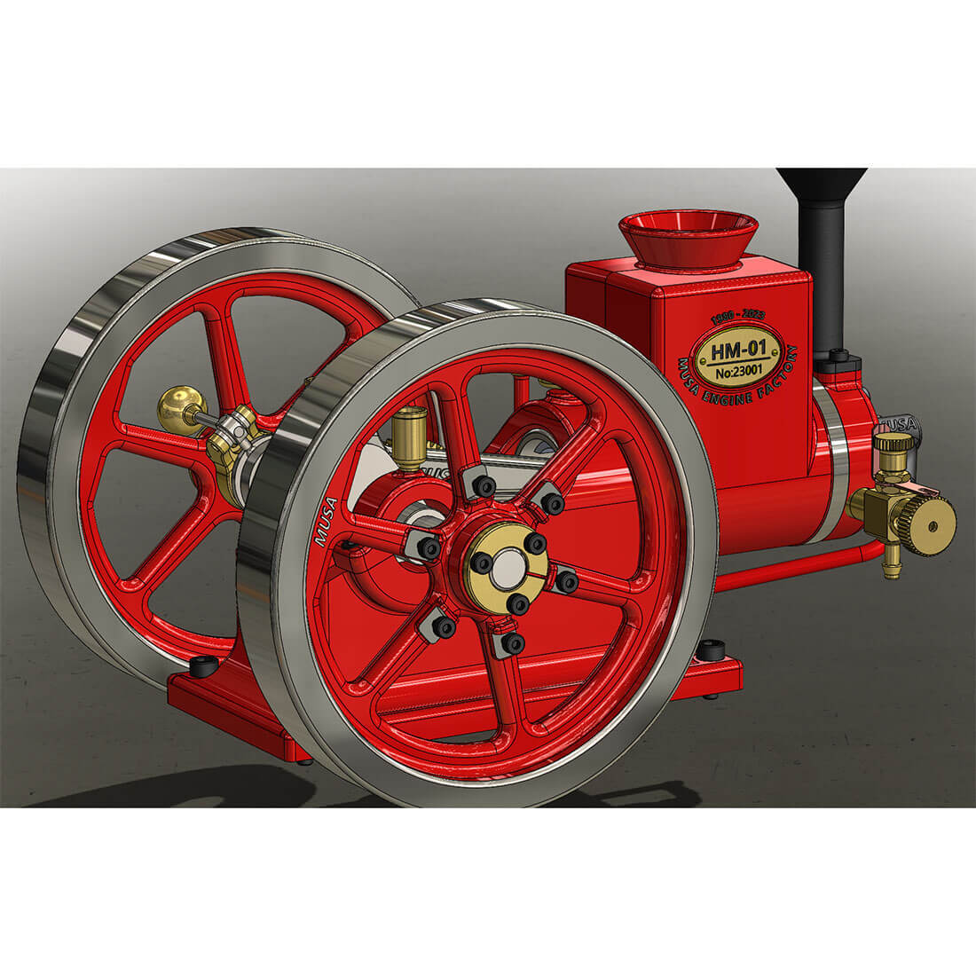 RETROL HM-01 7cc Model Hit and Miss 4-stroke Horizontal Internal Combustion Engine