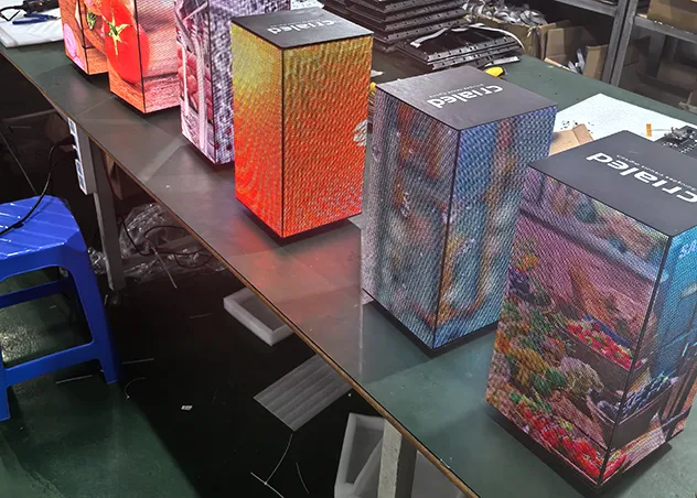 💡New design full color high resolution P2.5 P3 P3.91 P4 advertising cube light emitting diode display