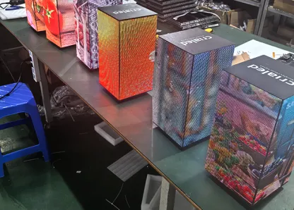 💡New design full color high resolution P2.5 P3 P3.91 P4 advertising cube light emitting diode display