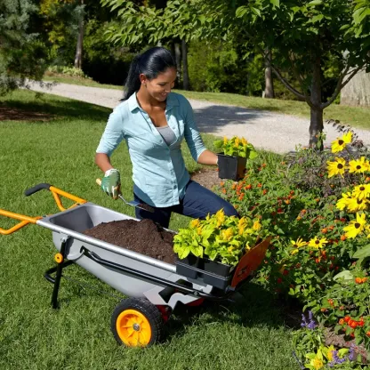 🛒Aerocart 8-in-1 Yard Cart / Wheelbarrow / Dolly