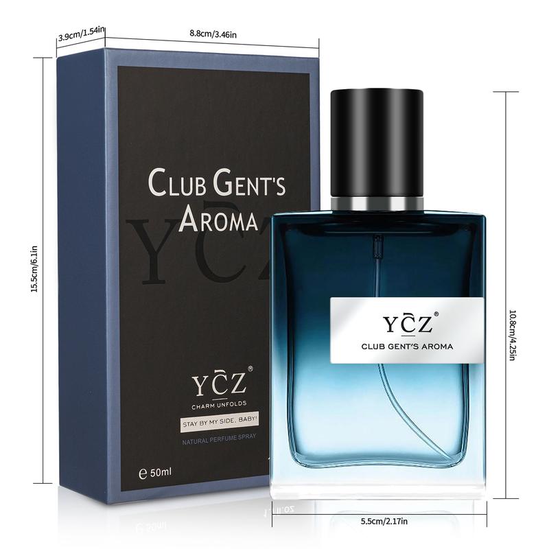 YCZ CLUB GENT'S AROMA, Men perfume,Long Lasting Cologne,Nightclub Essential Fragrance,1.7oz(50ml)