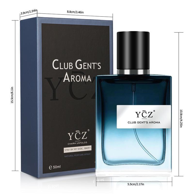 YCZ CLUB GENT'S AROMA, Men perfume,Long Lasting Cologne,Nightclub Essential Fragrance,1.7oz(50ml)