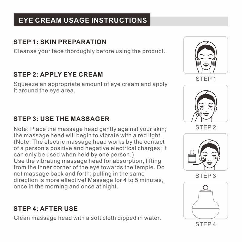 YCZ Electric Massage Eye Cream for Dark Circle, Firm and Smooth of Fine Lines, Eye Treatment Care-YCZ