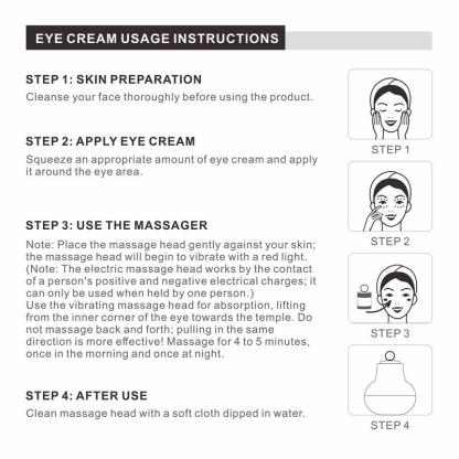 YCZ Electric Massage Eye Cream for Dark Circle, Firm and Smooth of Fine Lines, Eye Treatment Care-YCZ