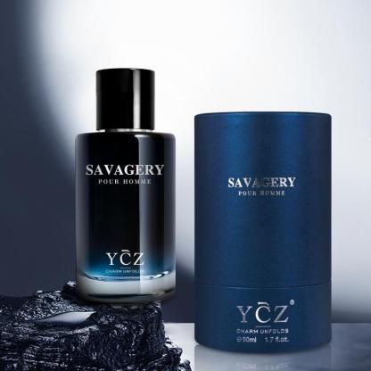YCZ  Savagery Men's Eau De Parfum New Round Box Packaging,1.7oz(50ml),Long Lasting EDP Men.