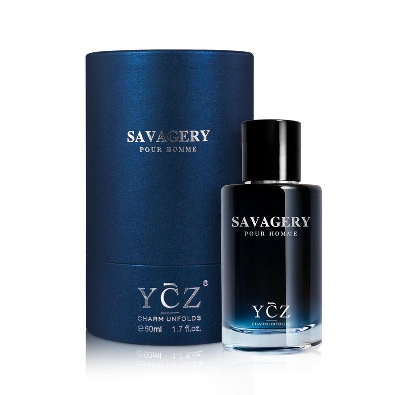 YCZ  Savagery Men's Eau De Parfum New Round Box Packaging,1.7oz(50ml),Long Lasting EDP Men.