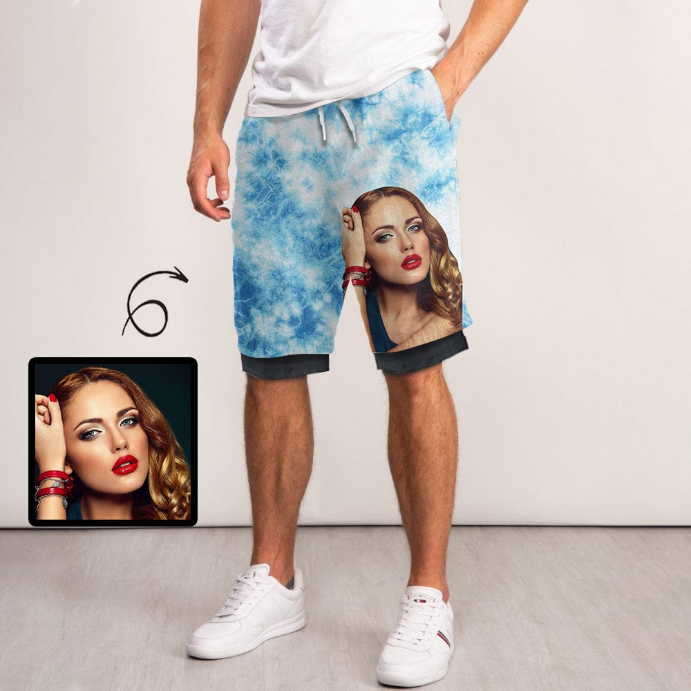 customized face sport shorts