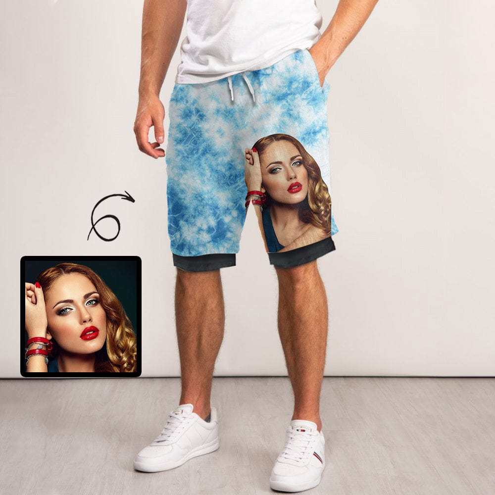 customized face sport shorts